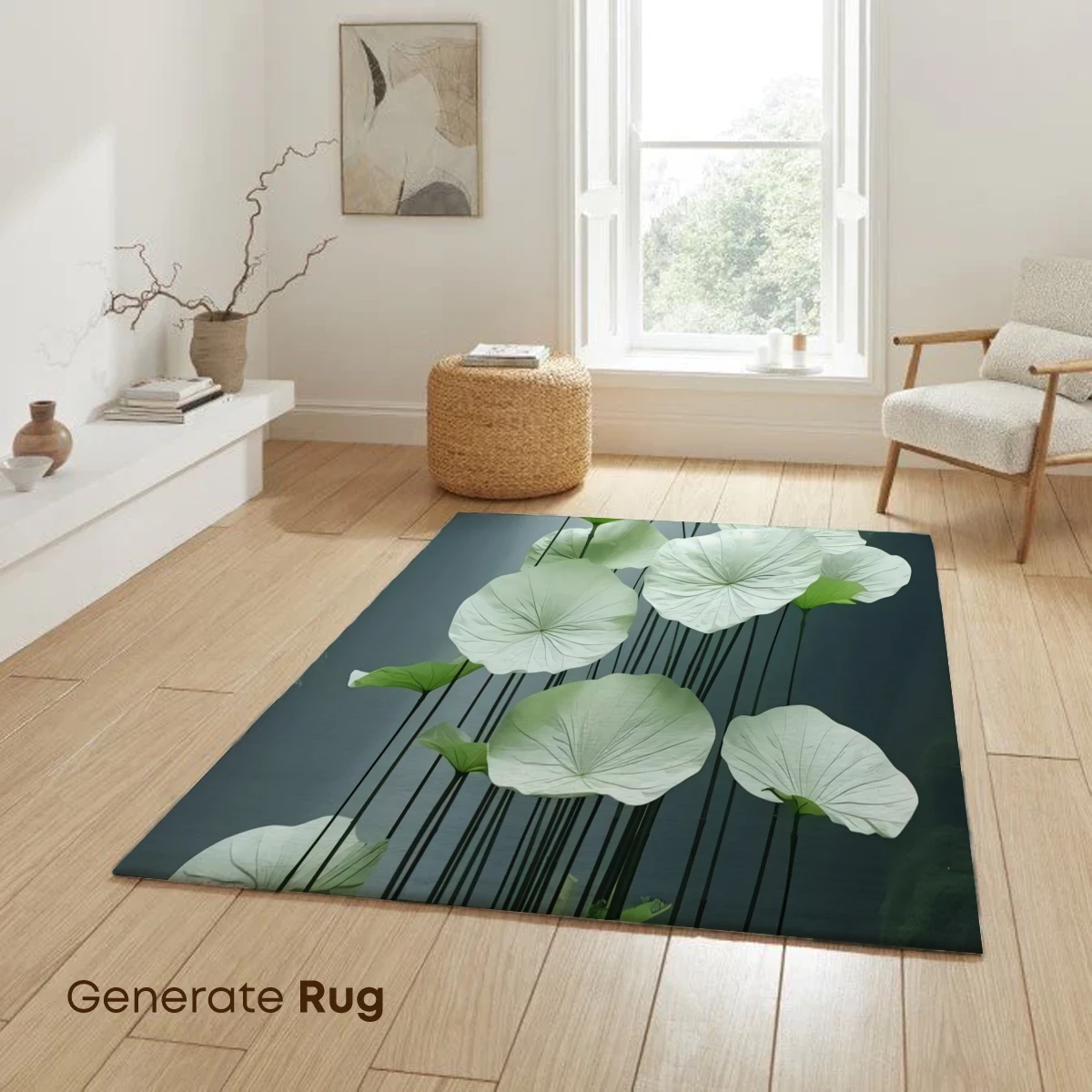 Ethereal Lotus Grove: Misty Waterfall Harmony - Image 6