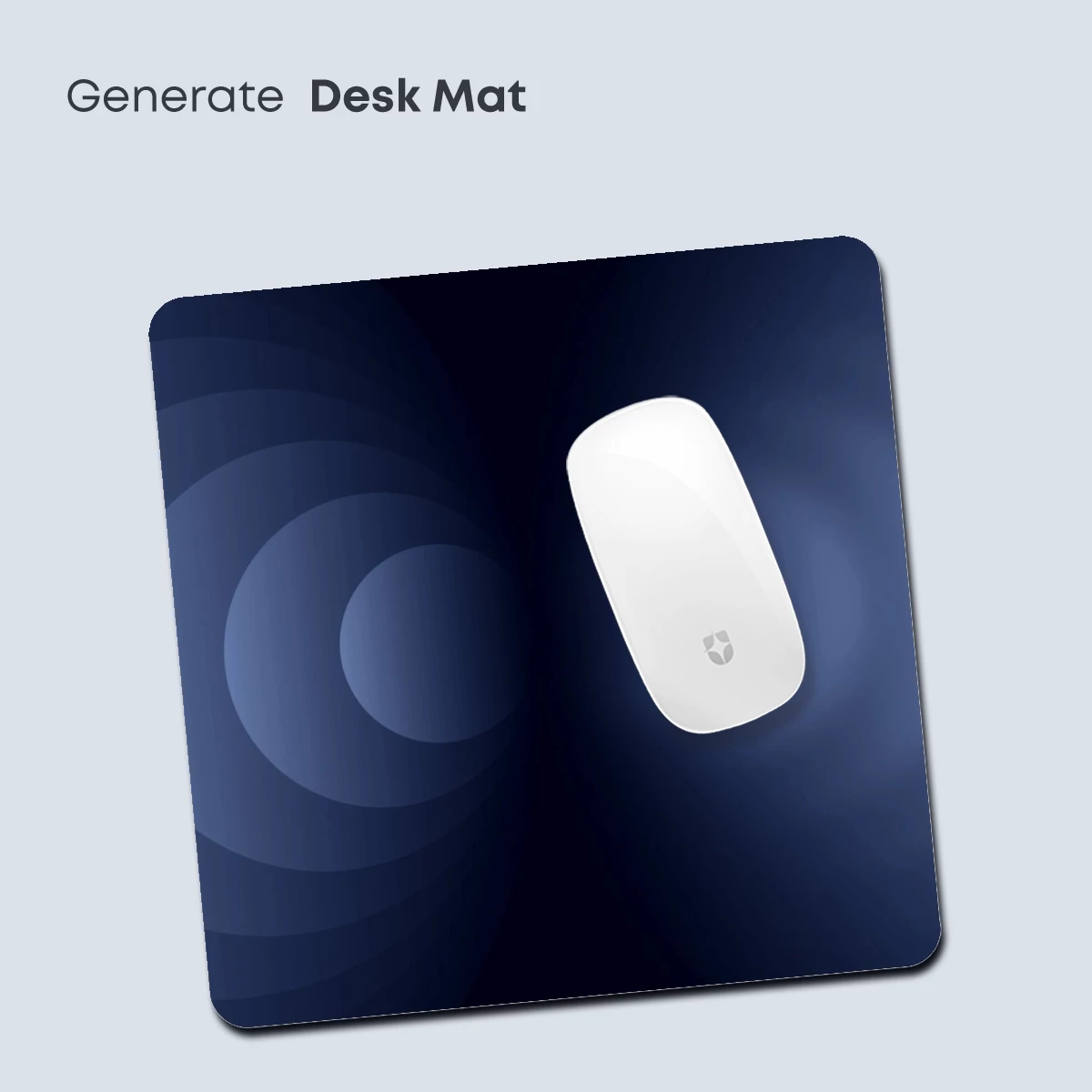 Eclipse of Serenity: Abstract Circles in Midnight Blue - Image 4