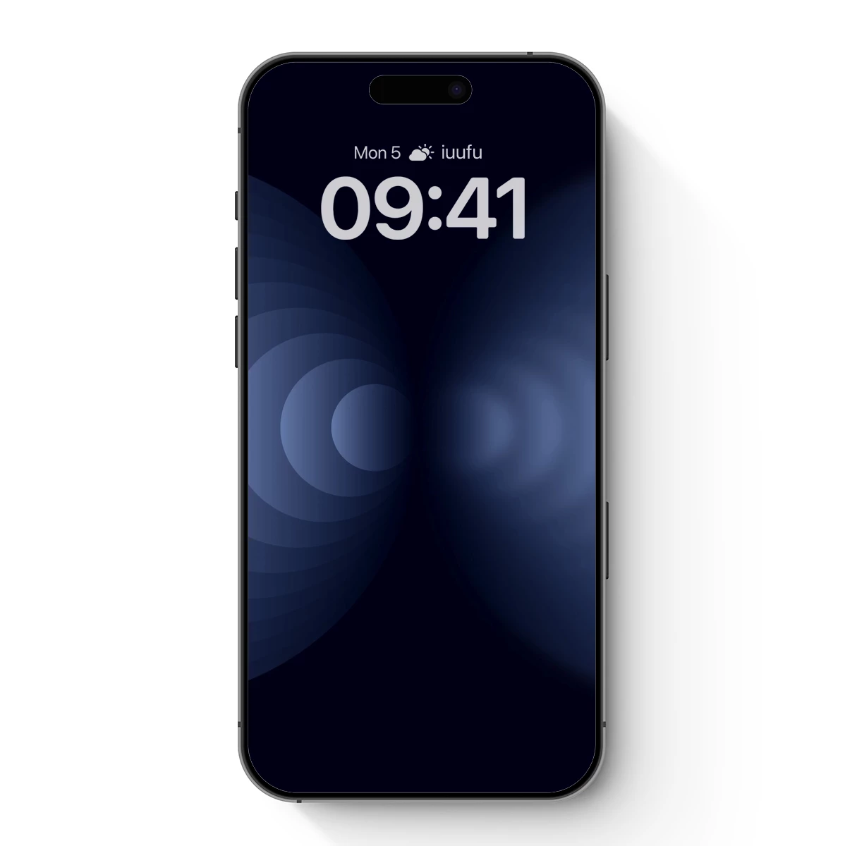 Eclipse of Serenity: Abstract Circles in Midnight Blue