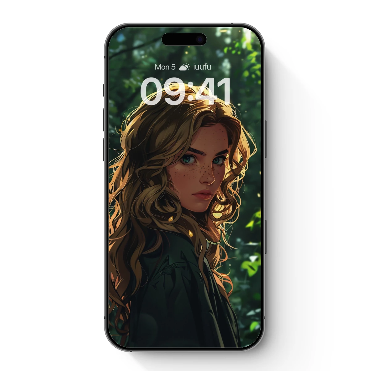 Enchanted Forest Whispers: Golden-Haired Muse