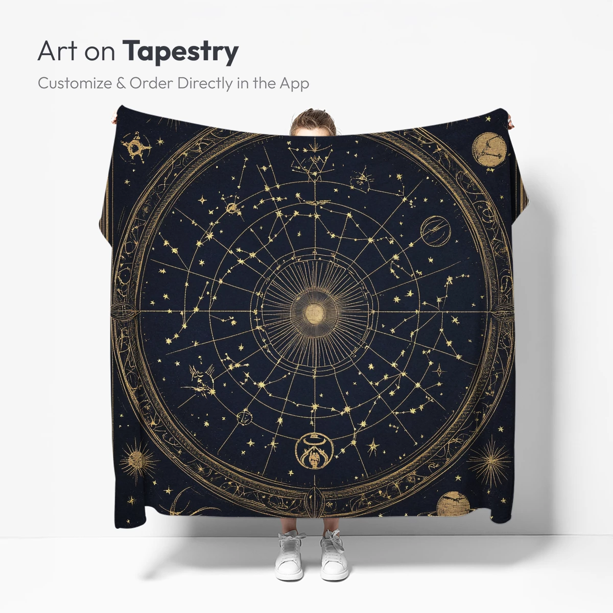 Celestial Atlas: Golden Stars and Planetary Dreams - Image 5