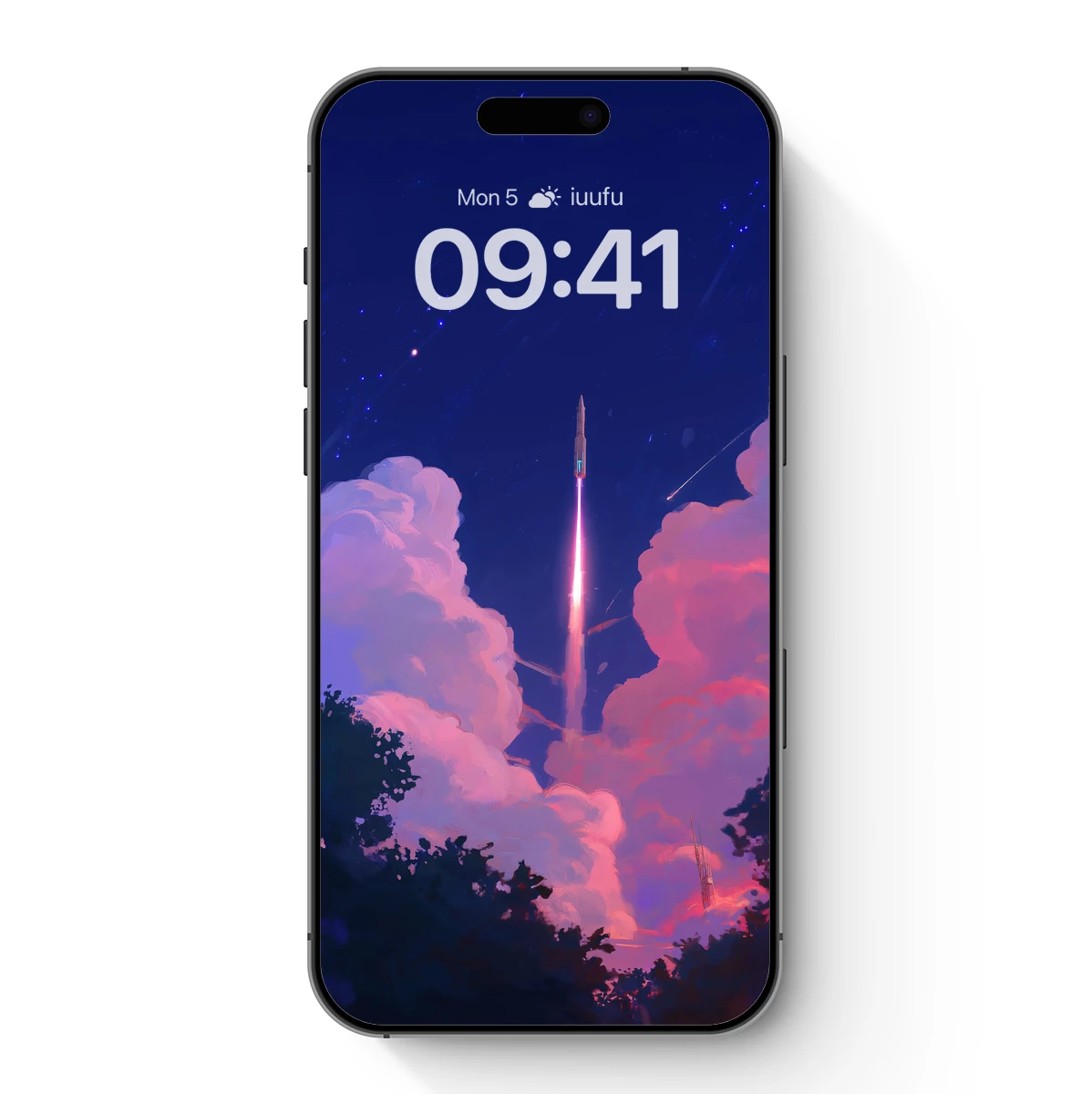 Cosmic Ascent: Dreamy Rocket Launch