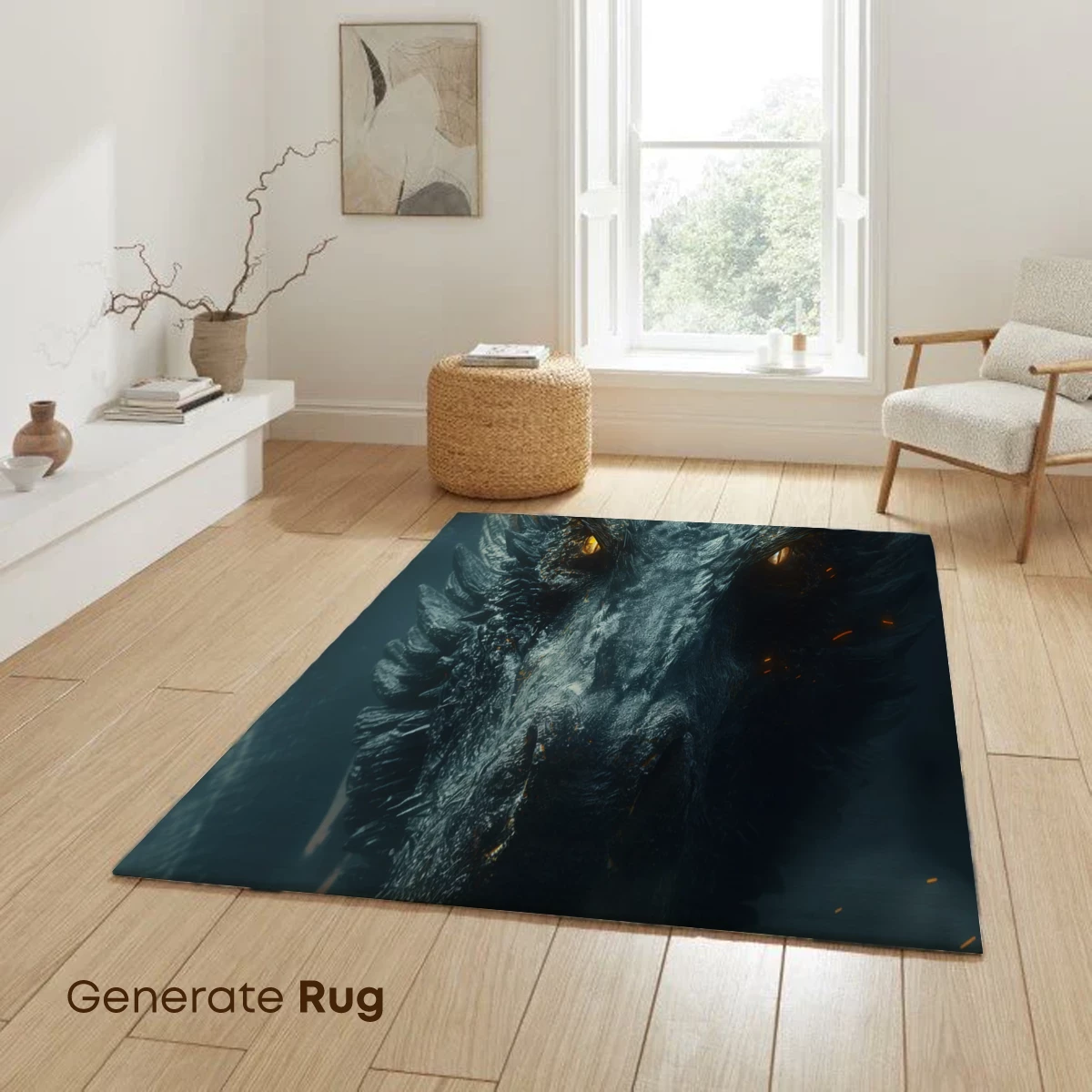 Epic Dragon Confrontation: Cloaked Figure Meets Mythical Beast - Image 6