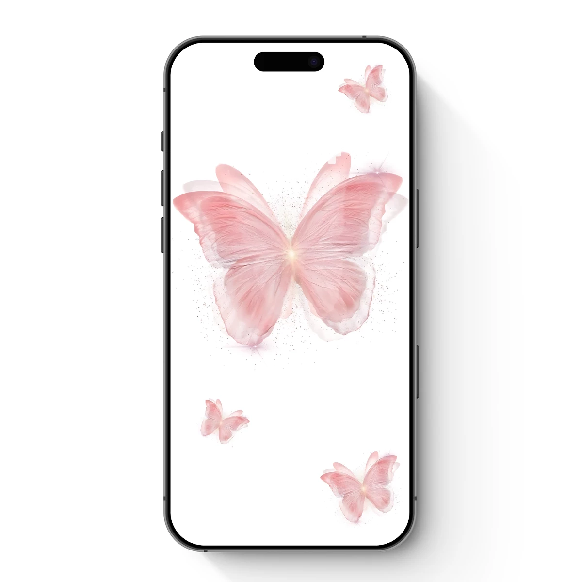 Ethereal Pink Butterflies in Flight