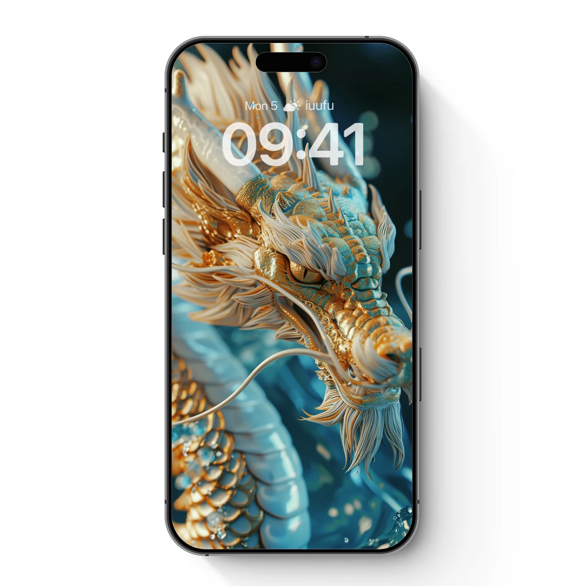 Golden Azure Dragon: Mythic Majesty in 3D Artistry