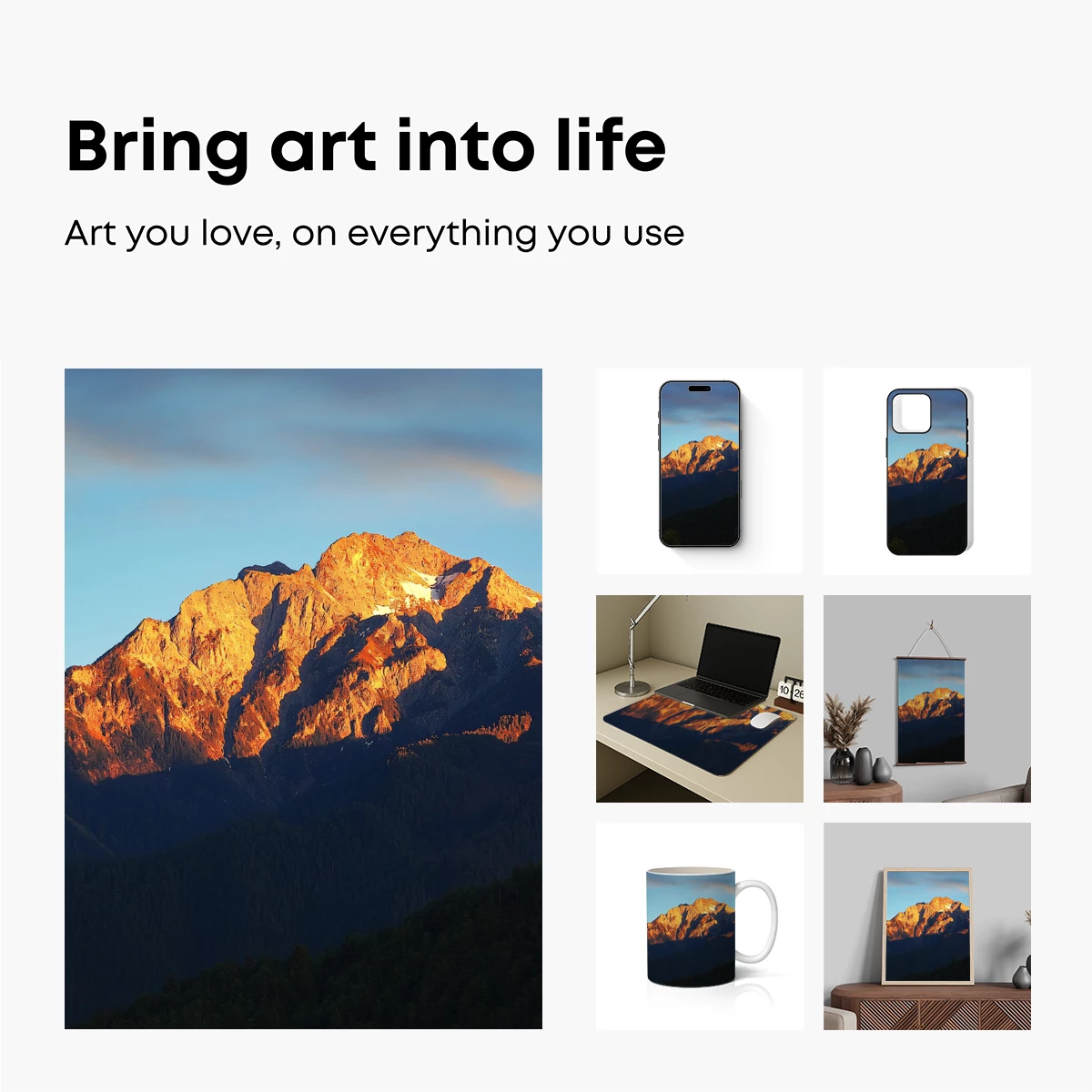 Golden Peaks at Dawn - Image 2