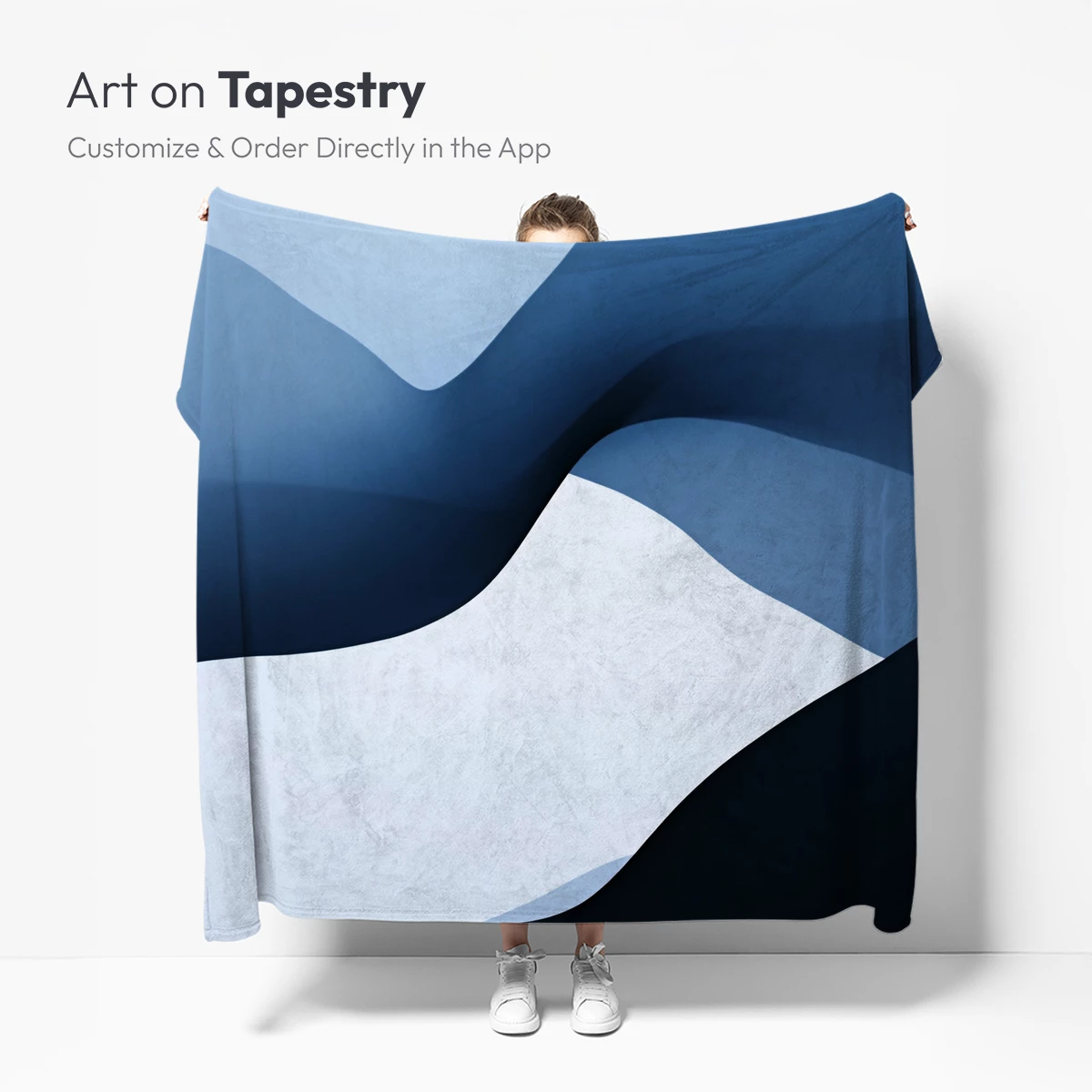 Ethereal Blue Waves: A Digital Minimalist Symphony - Image 5