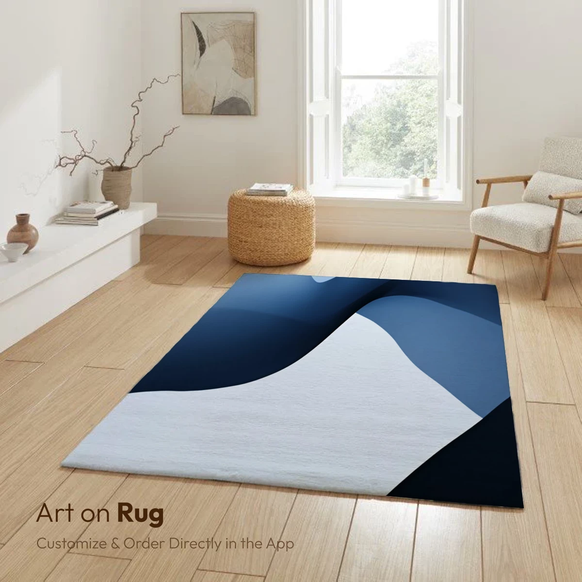 Ethereal Blue Waves: A Digital Minimalist Symphony - Image 6