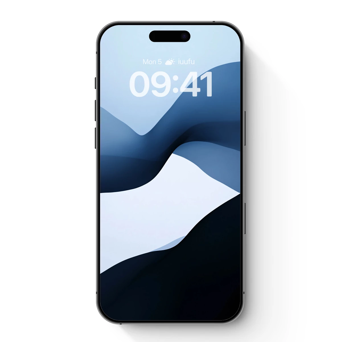 Ethereal Blue Waves: A Digital Minimalist Symphony