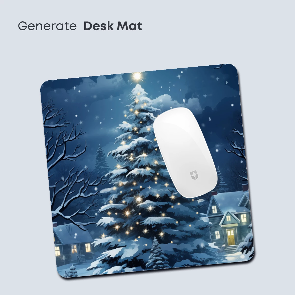 Enchanted Winter Glow: A Festive Night Scene - Image 4