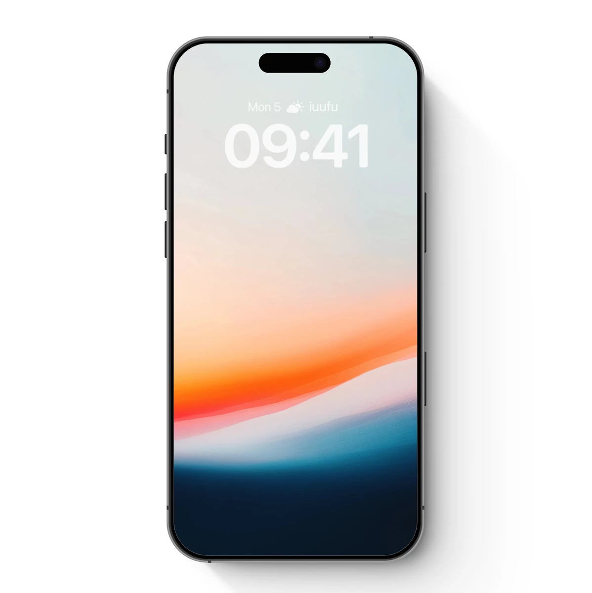 Horizon's Symphony: Gradient Sunset Over Calm Waters