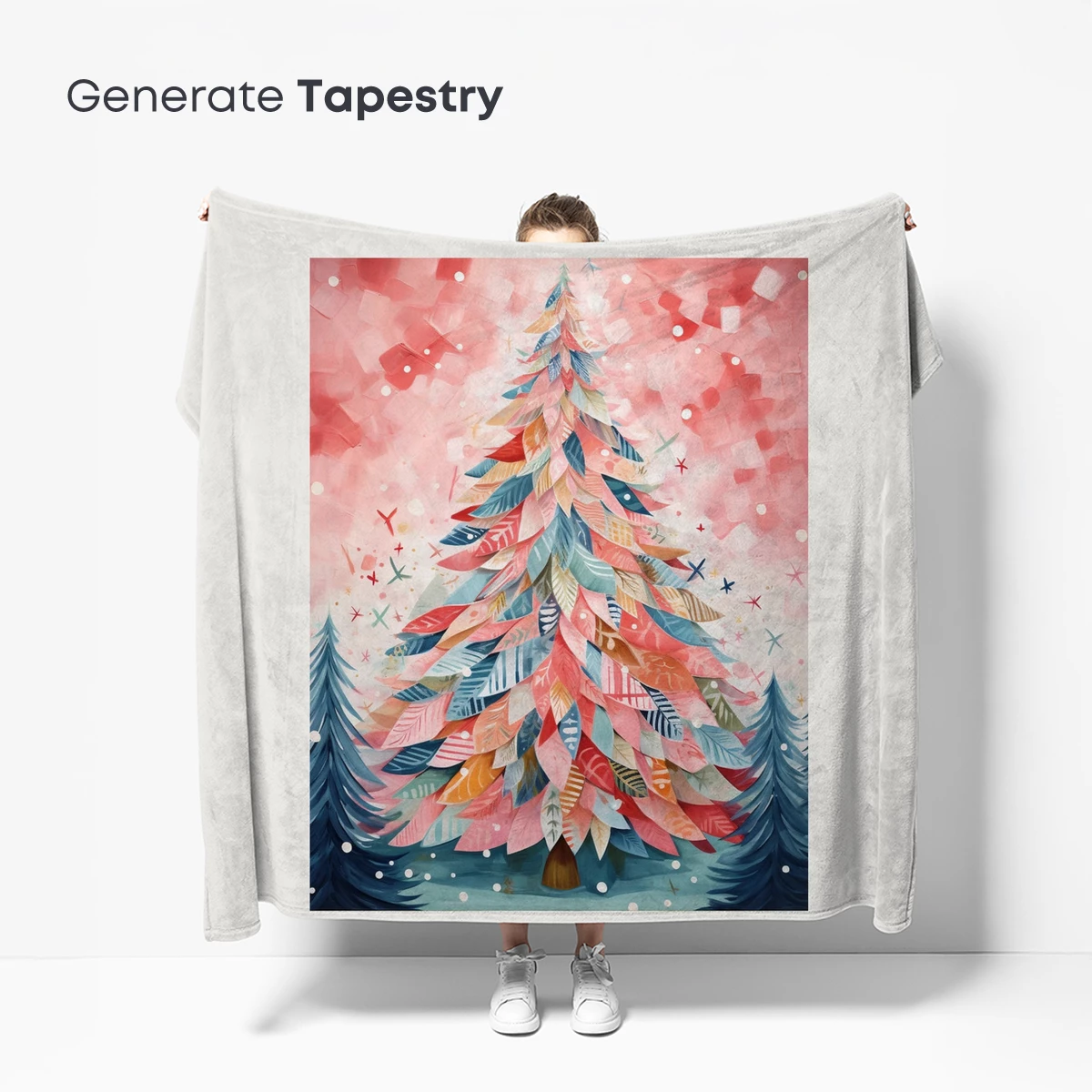 Dreamy Watercolor Christmas Tree - Image 5