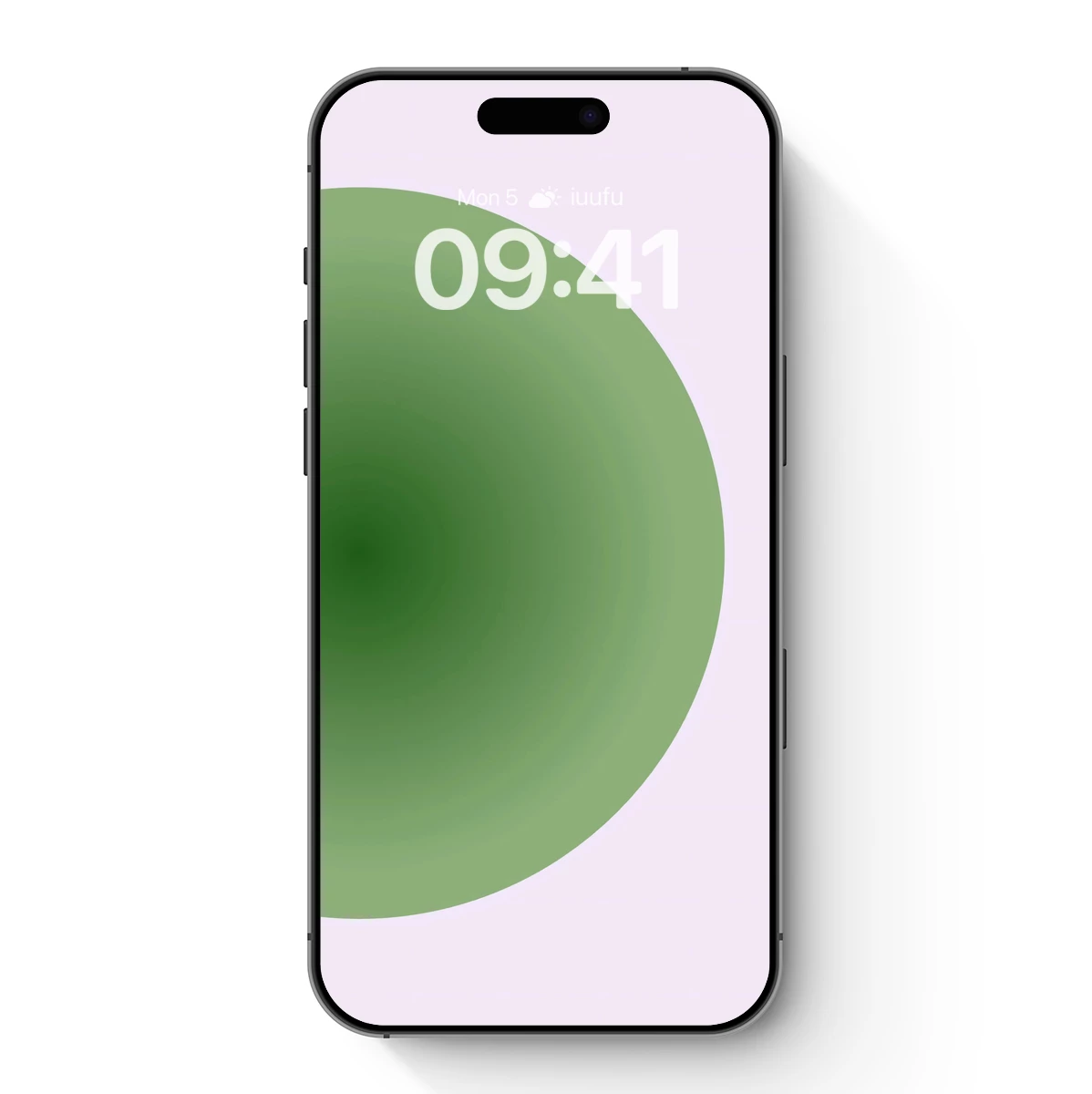 Gradient Green Sphere: Minimalist Elegance