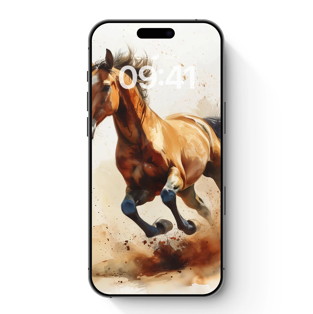 Galloping Spirit: Watercolor Horse in Motion