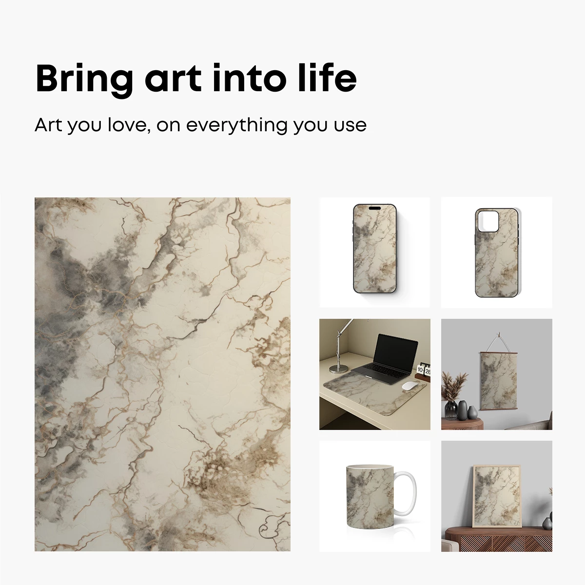 Elegant Marble Veins: Nature's Abstract Artistry - Image 2