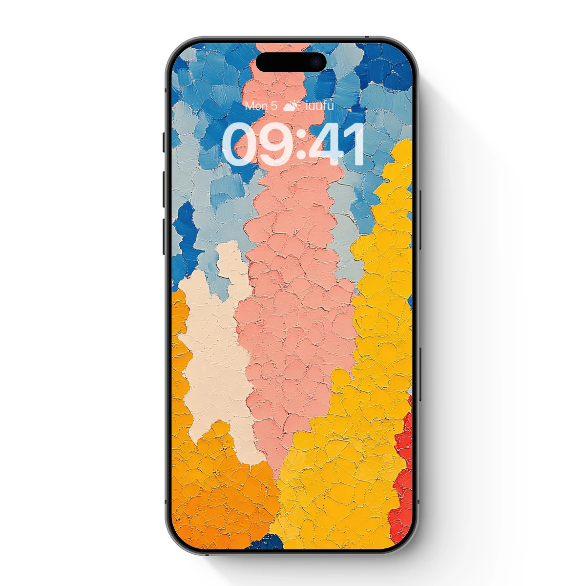 Cracked Canvas Symphony: Abstract Color Fusion