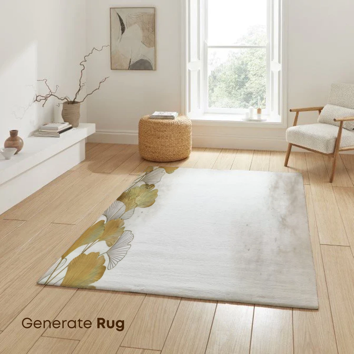 Golden Ginkgo Elegance: Zen Artistry - Image 6