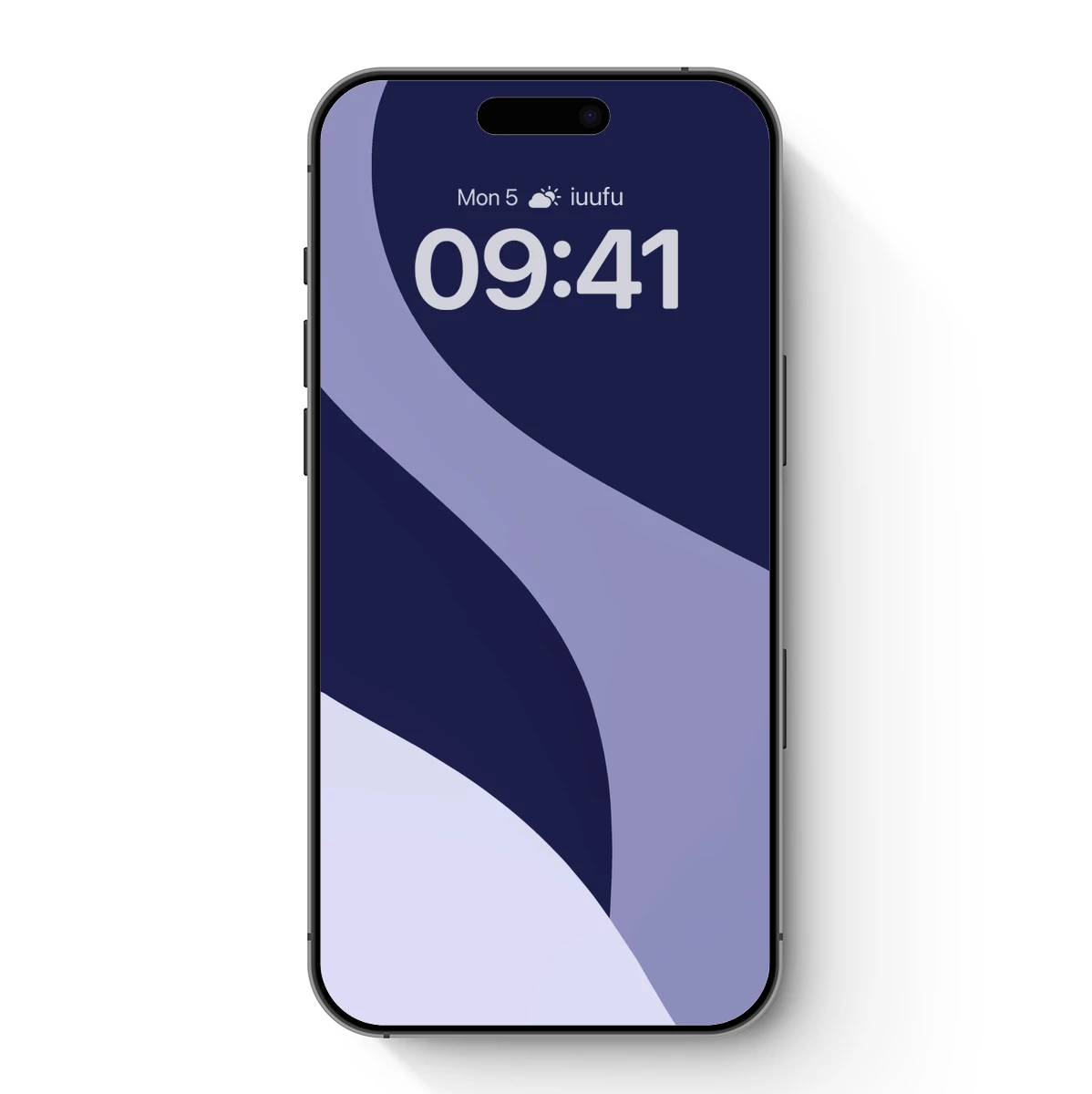 Abstract Flow: Navy and Lilac Harmony