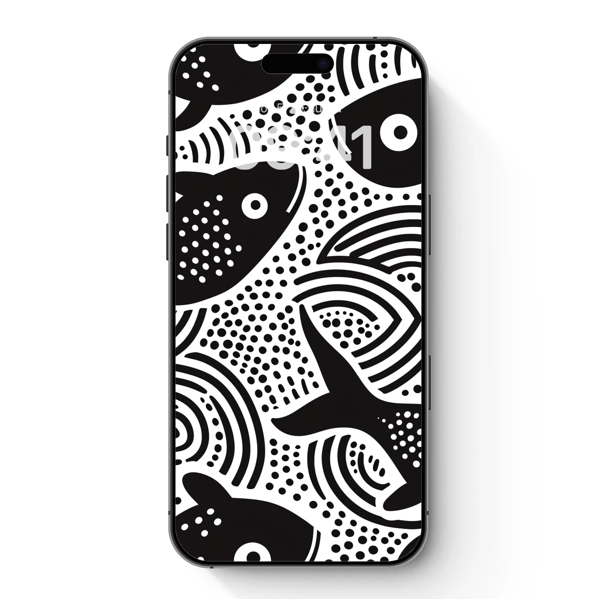 Abstract Fish Odyssey: Dotted Waves and Swirling Currents