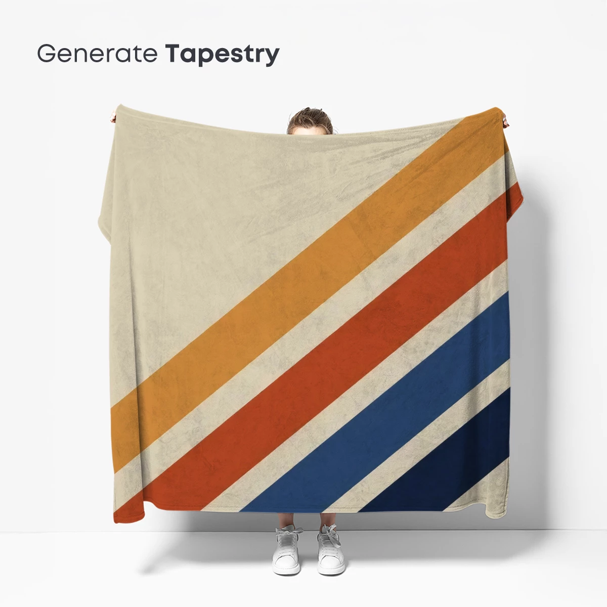 Diagonal Stripes in Warm Tones: A Modern Geometric Symphony - Image 5