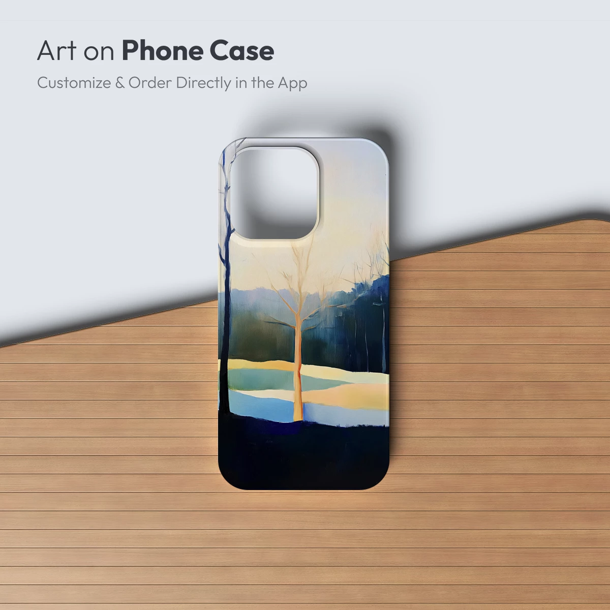 Bare Trees at Dusk: A Serene Landscape Symphony - Image 3