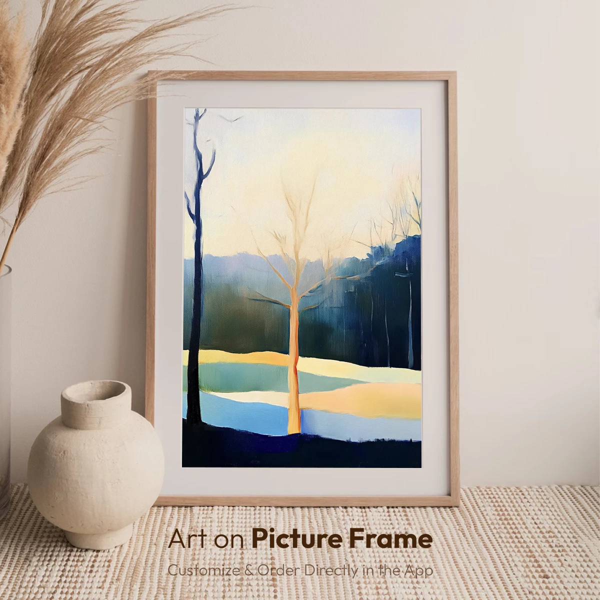Bare Trees at Dusk: A Serene Landscape Symphony - Image 7