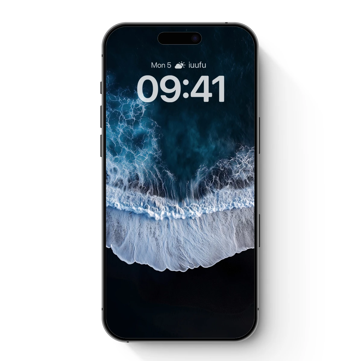 Ocean's Embrace: Black Sand Symphony