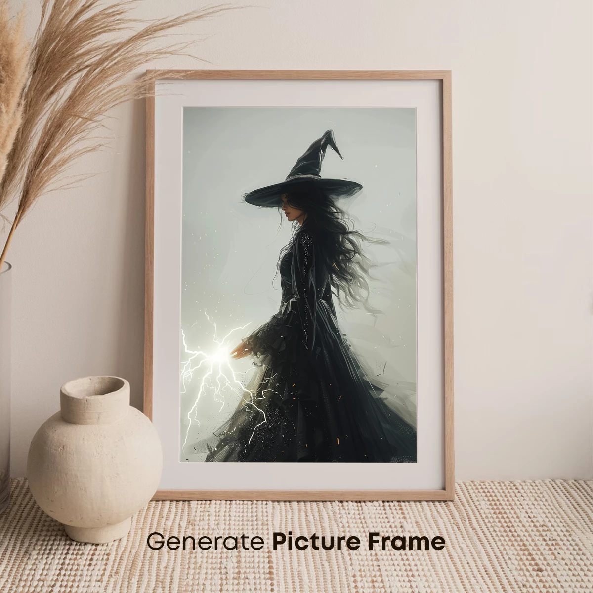 Enchanted Sorceress: Lightning Spell in Motion - Image 7