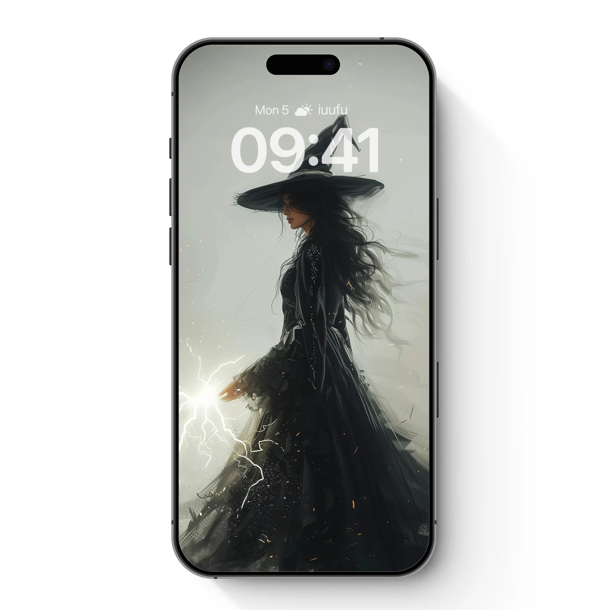 Enchanted Sorceress: Lightning Spell in Motion