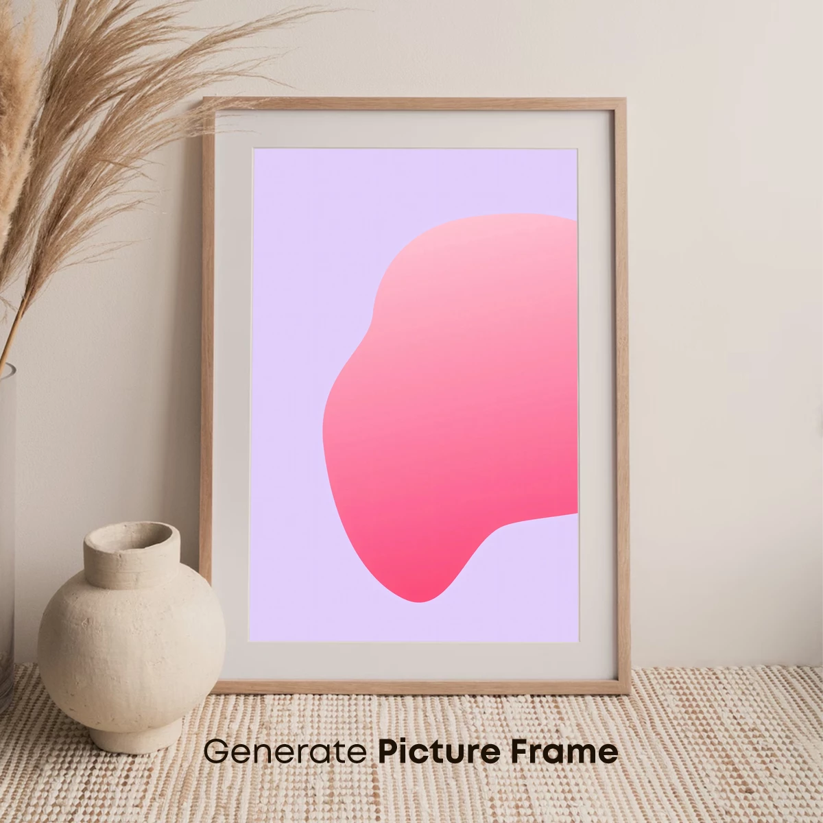 Gradient Bloom: Abstract Pink Form - Image 7