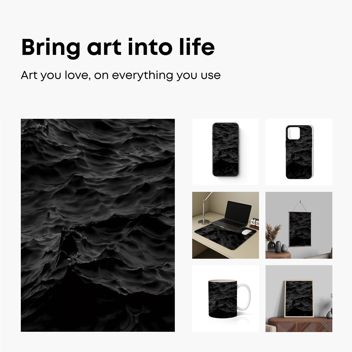 Eternal Shadows: A Monochromatic Ocean Odyssey - Image 2