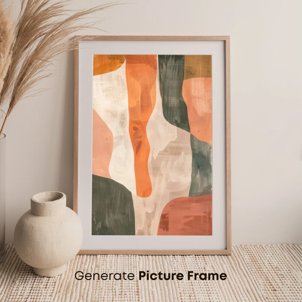 Abstract Terraforming: Earthy Tones Merge in Modern Canvas - Image 7