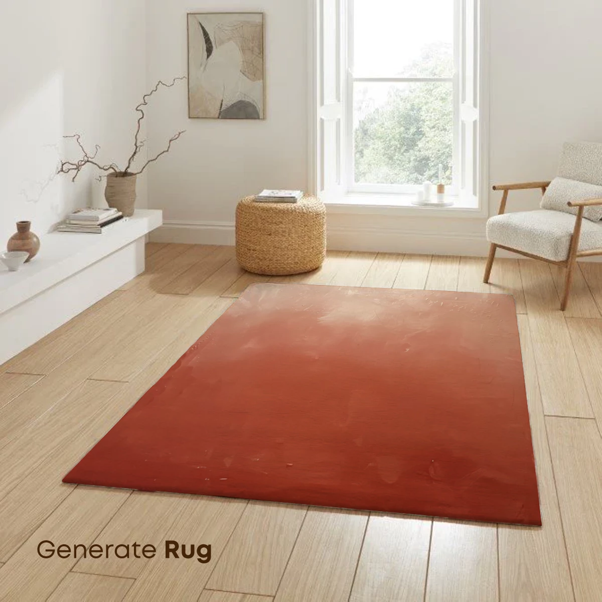 Crimson Tides: Abstract Ombre Canvas - Image 6