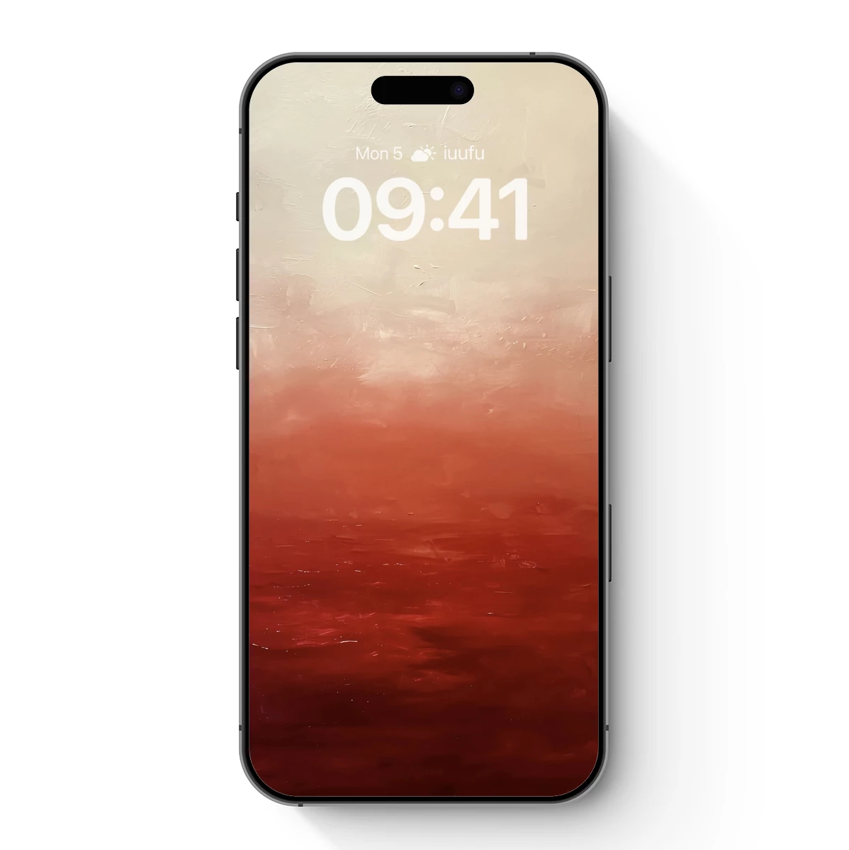 Crimson Tides: Abstract Ombre Canvas