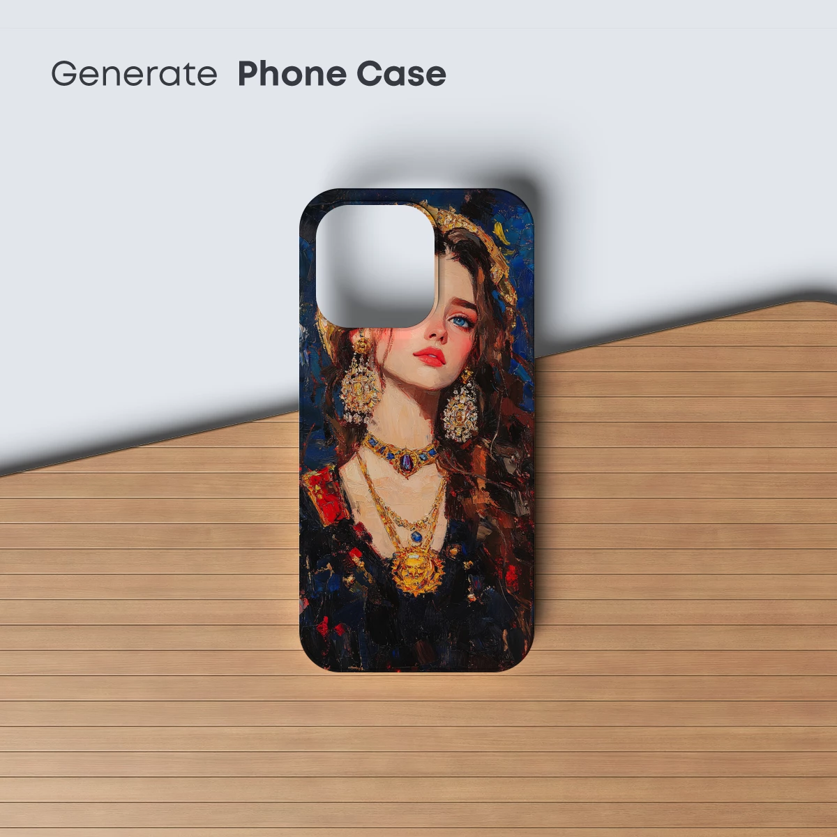 Golden Elegance: A Renaissance Muse in Rich Textures - Image 3