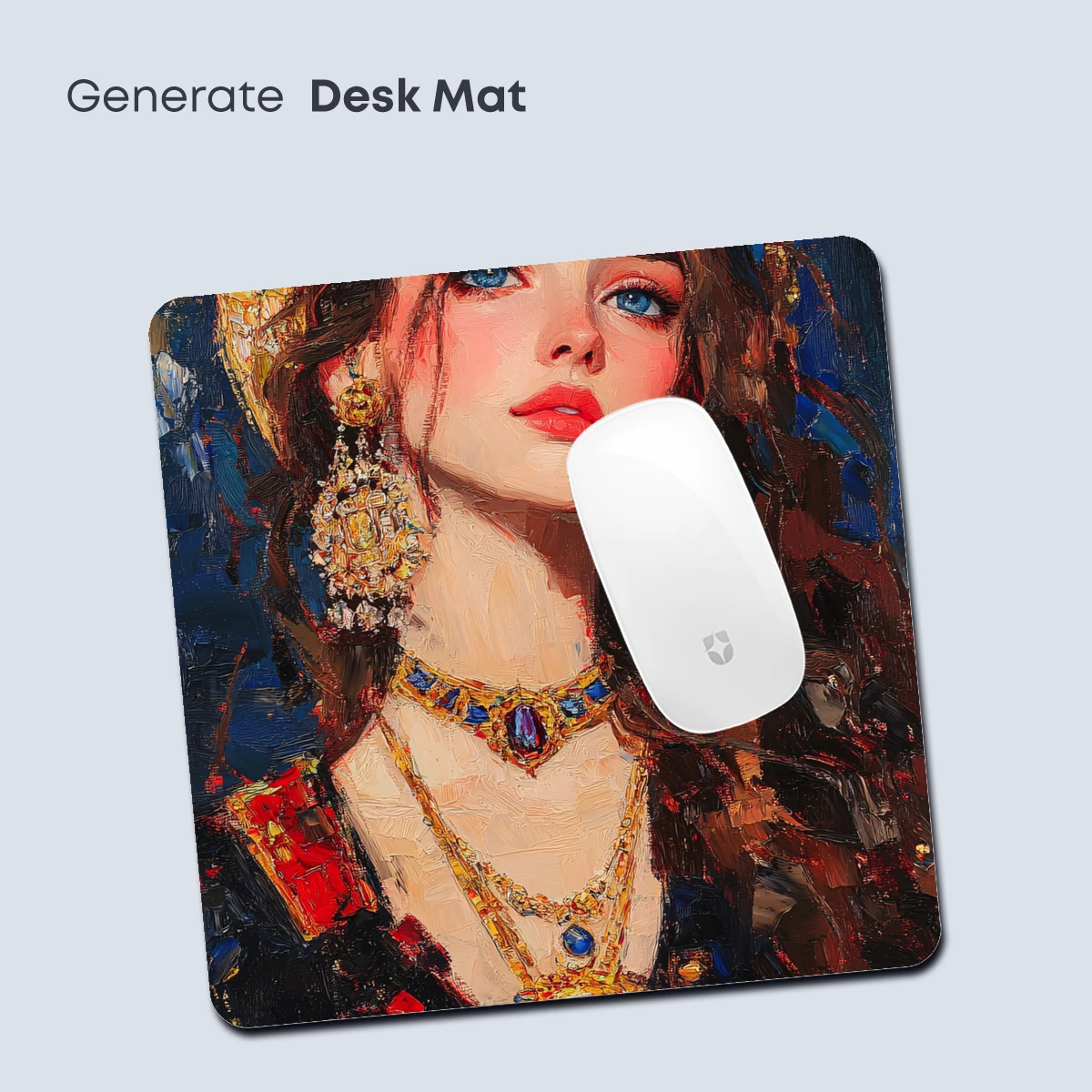 Golden Elegance: A Renaissance Muse in Rich Textures - Image 4