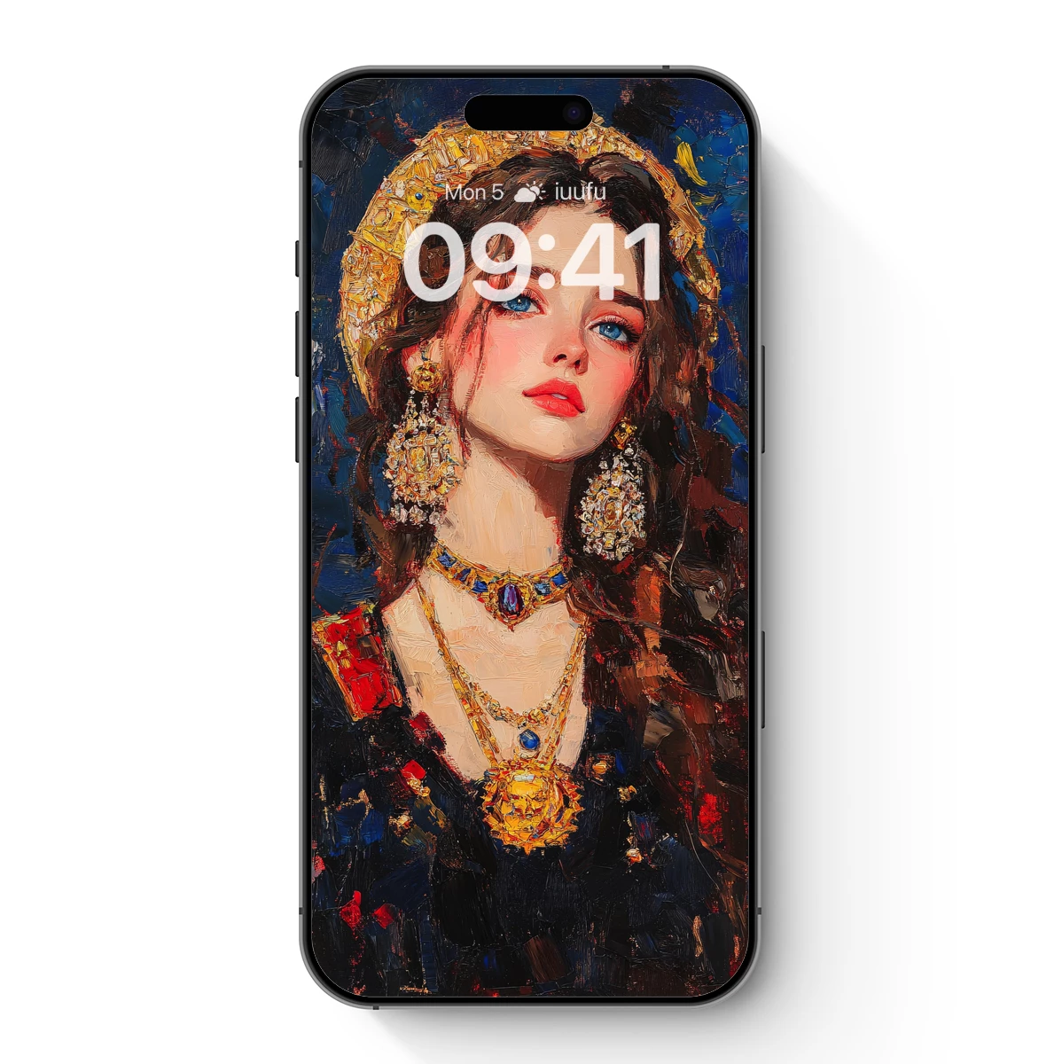 Golden Elegance: A Renaissance Muse in Rich Textures