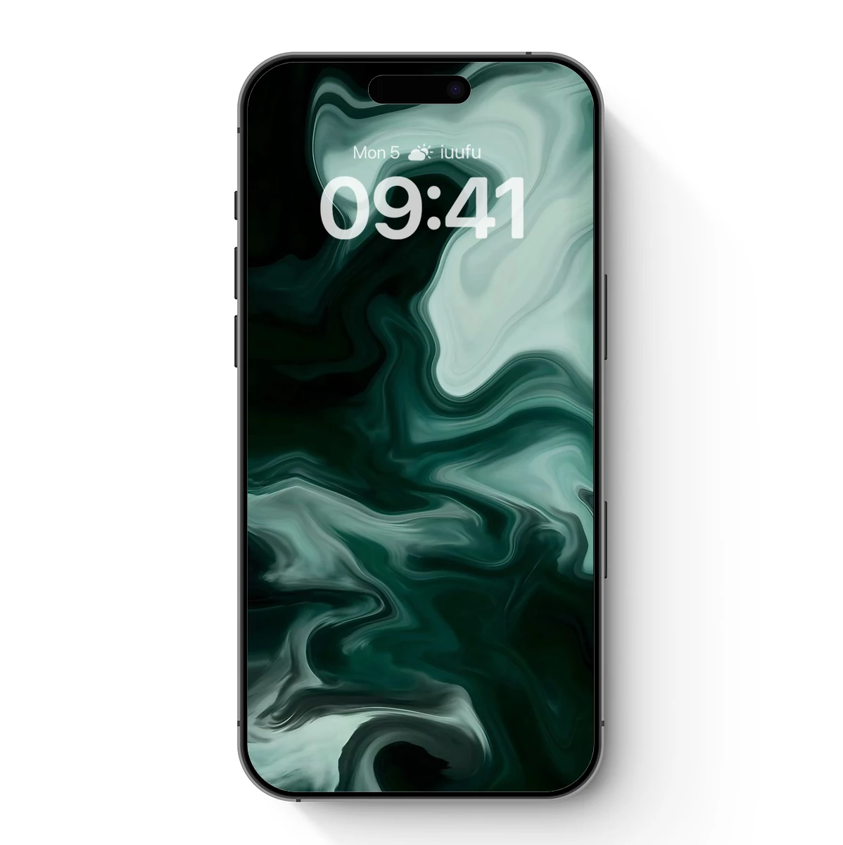 Ethereal Emerald Swirls: A Liquid Dream