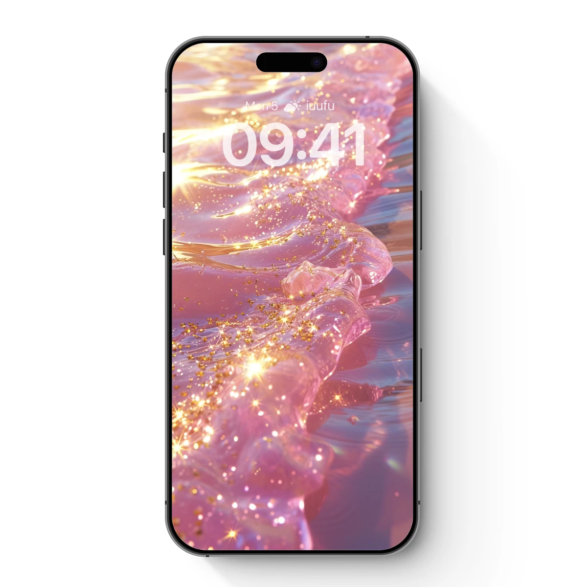 Glittering Pink Waves: A Surreal Aquatic Symphony