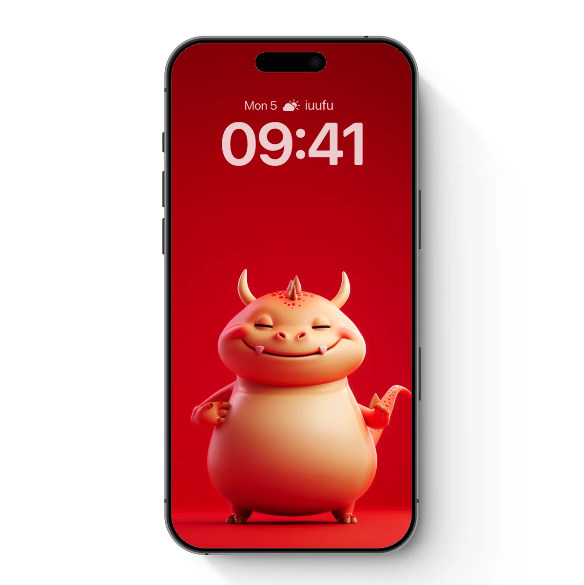 Chubby Dragon Delight: Whimsical Red Creature Chubby Dragon Delight: Whimsical Red Creature