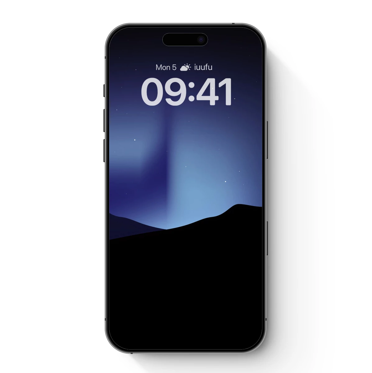 Ethereal Nightfall: A Celestial Beam Over Silhouetted Peaks