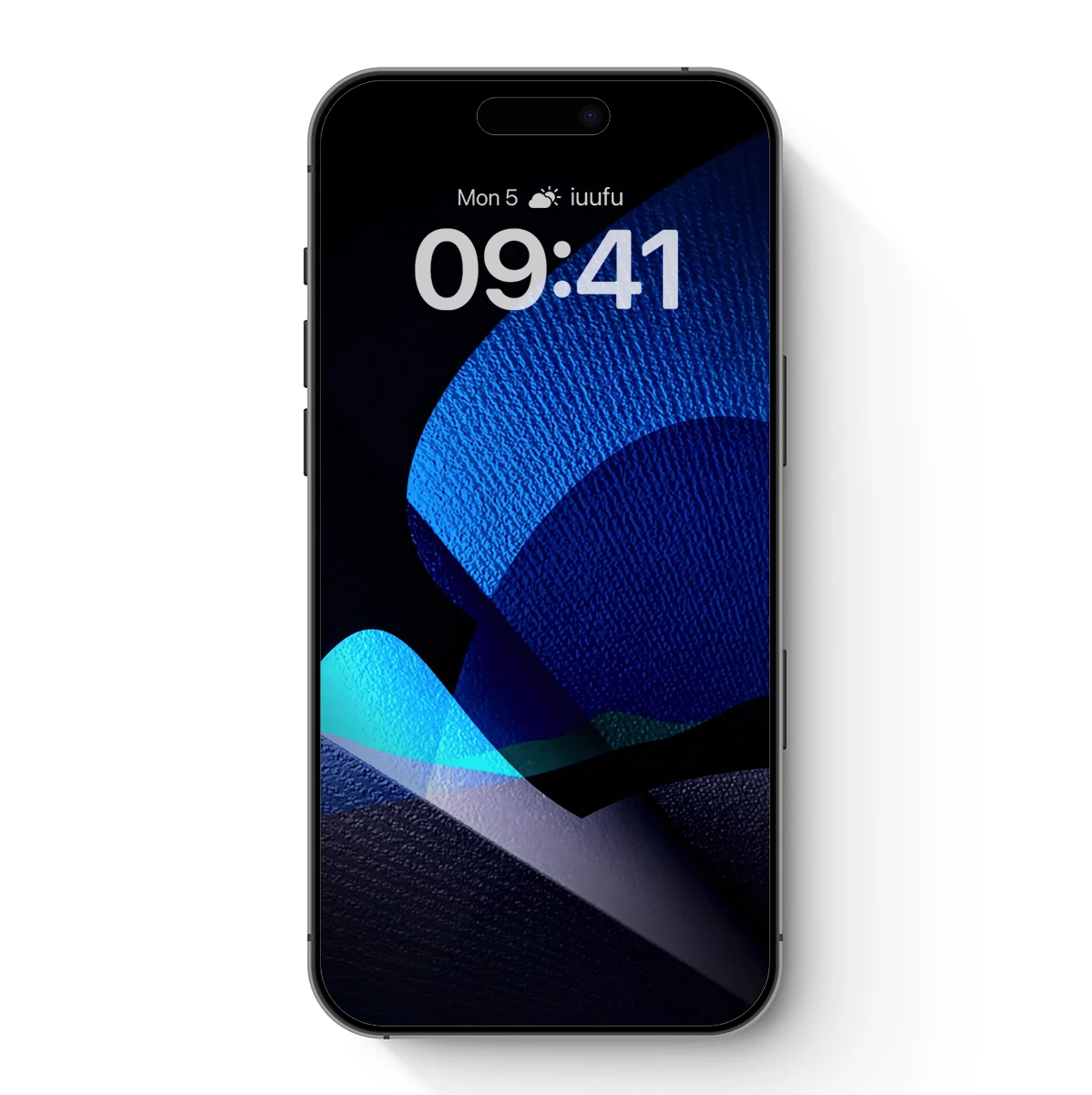 Blue Abyss: Textured Waves in Midnight