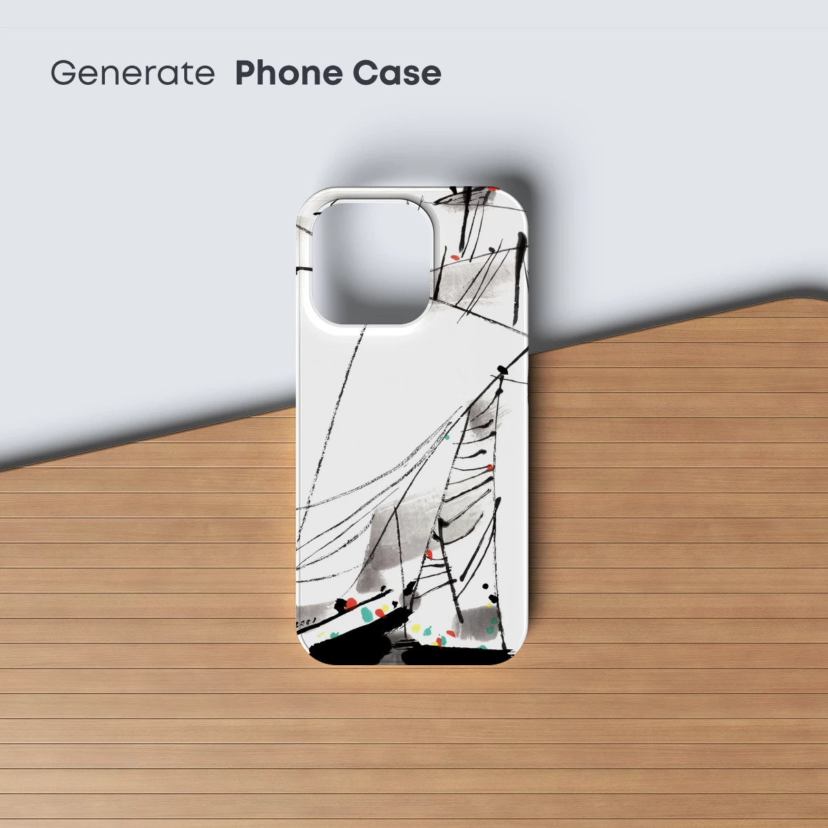 Abstract Sails: Ink and Color Harmony - Image 3