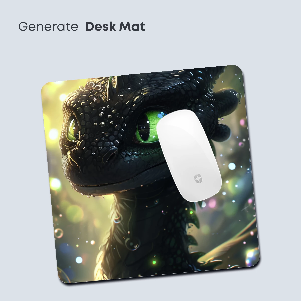 Enchanted Dragon's Gaze: Luminous Fantasy Art - Image 4