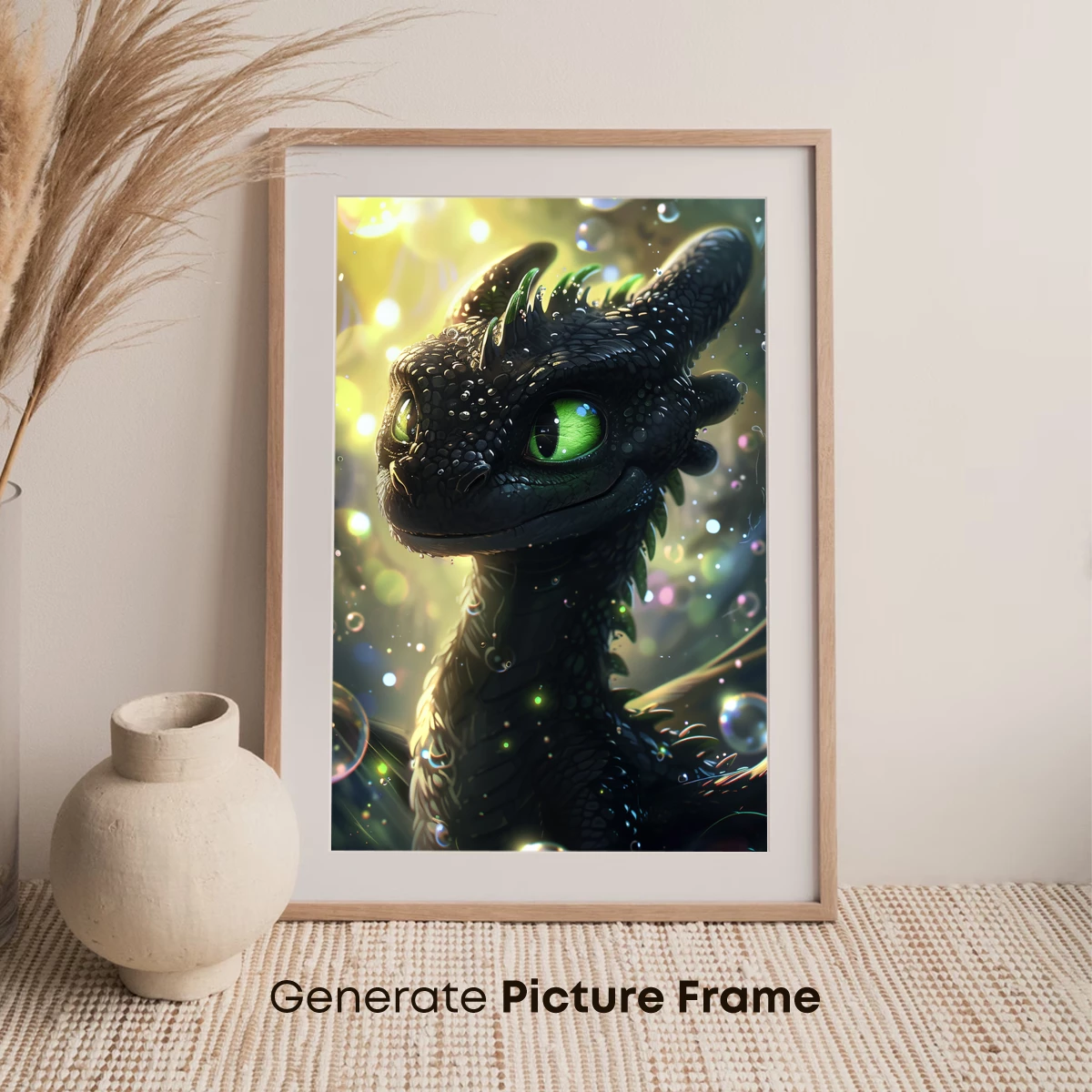Enchanted Dragon's Gaze: Luminous Fantasy Art - Image 7