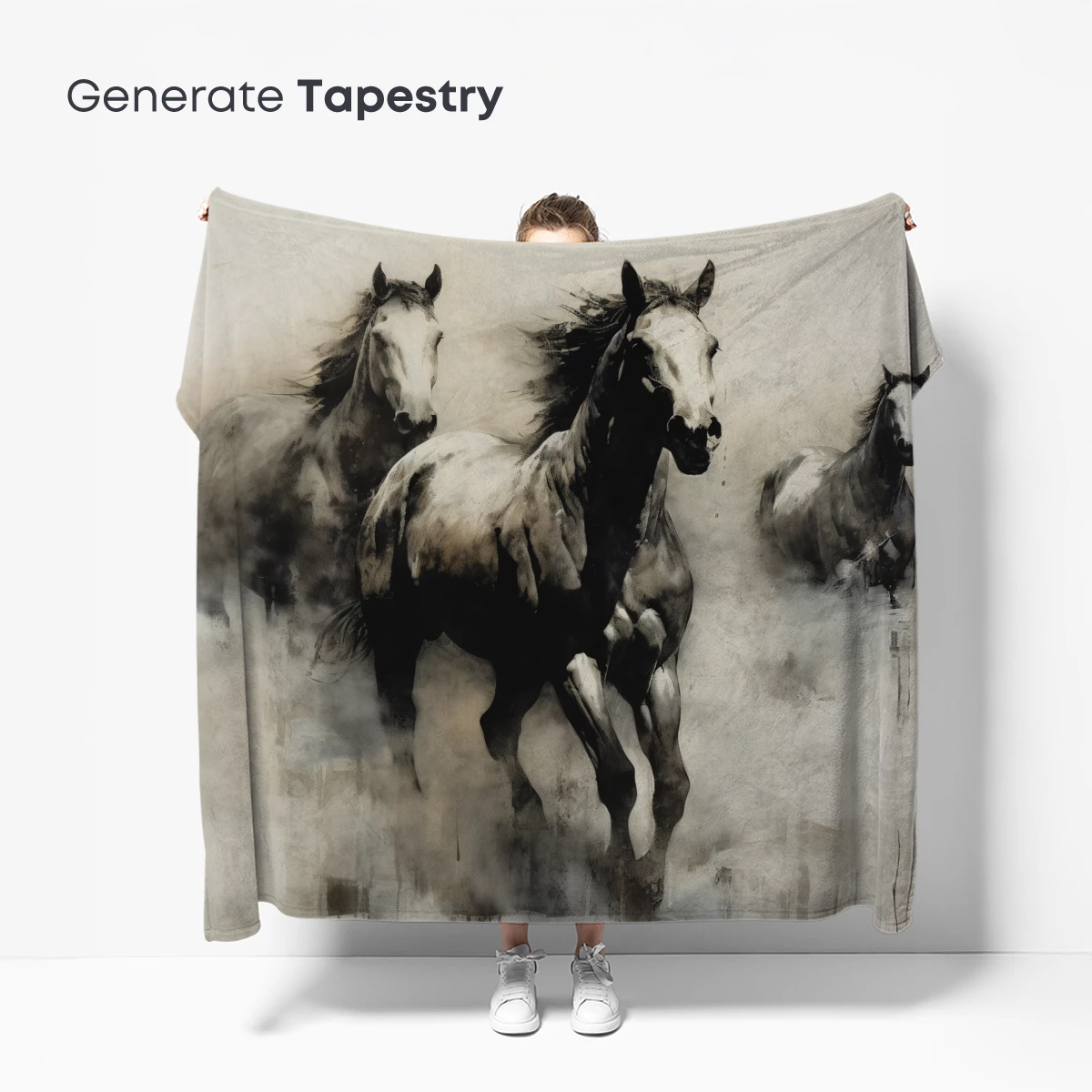 Galloping Spirits: Monochrome Equestrian Artistry - Image 5