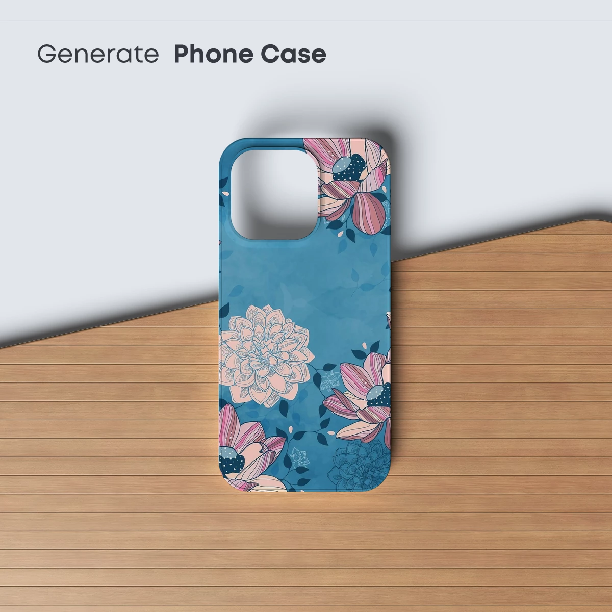 Elegant Dahlia Symphony in Teal - Image 3