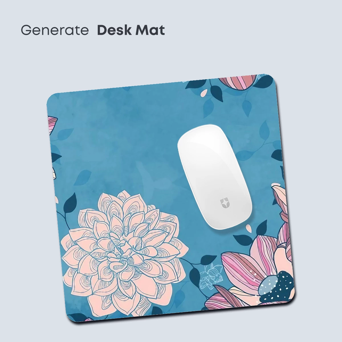 Elegant Dahlia Symphony in Teal - Image 4