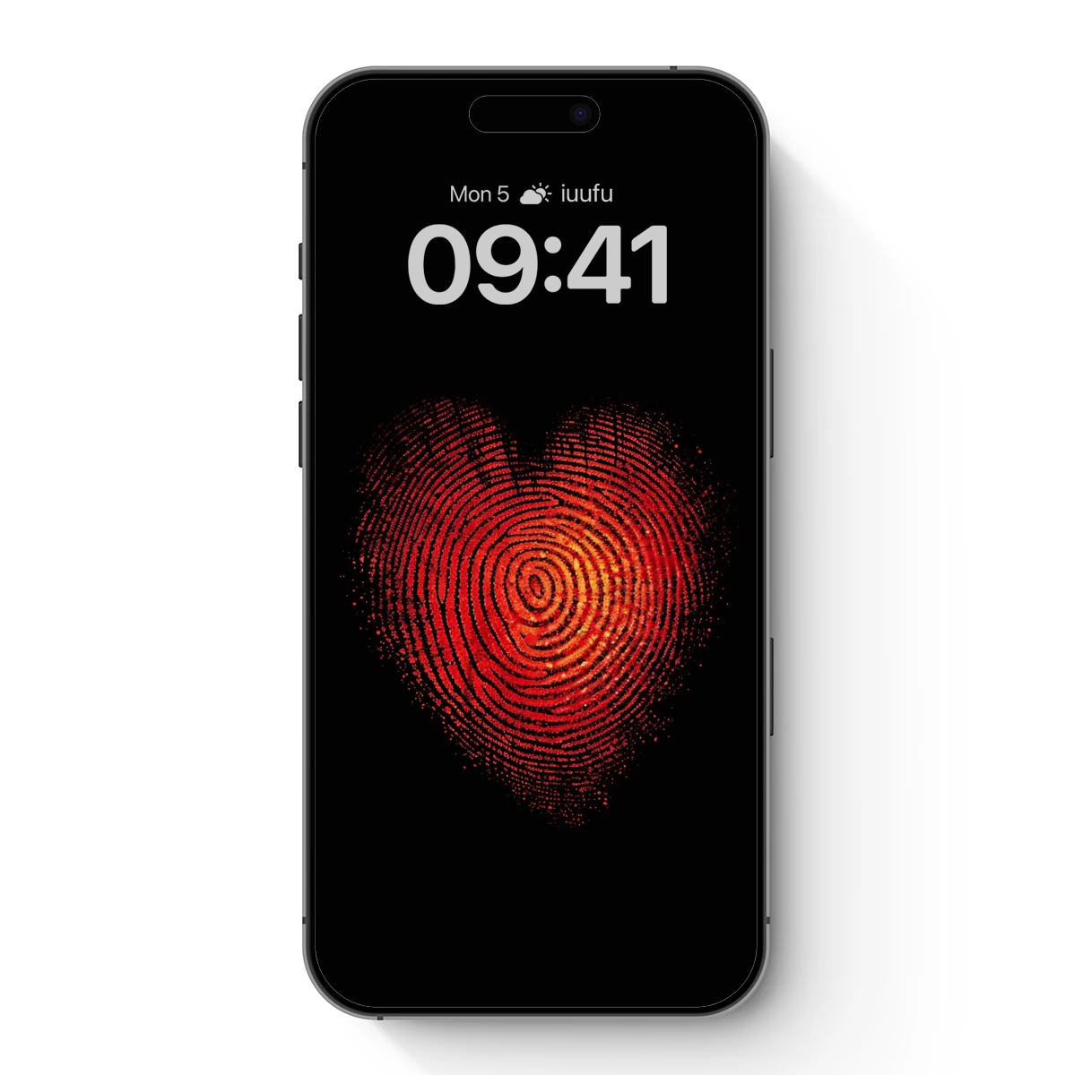 Fingerprint Heart: Scarlet Whirls of Passion Fingerprint Heart: Scarlet Whirls of Passion