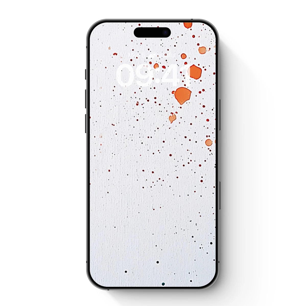 Abstract Splash: Orange and Green Fusion